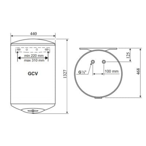 Водонагрівач Tesy Anticalc GCV 1504424D B14 TBR, GCV1504424DB14TBR